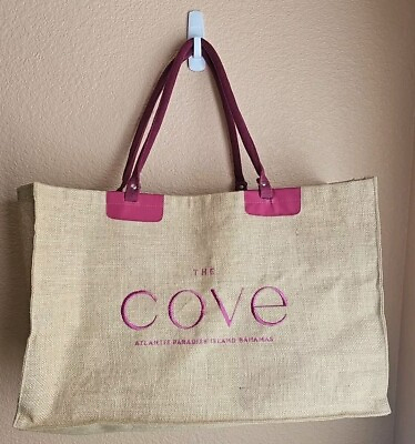 #ad The Cove ATLANTIS BAHAMAS Paradise Island Beach Straw Tote Bag Never Been Worn $29.99