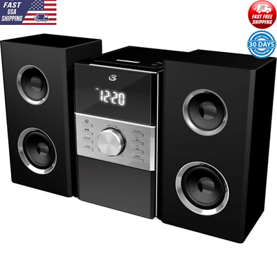#ad Home Music System W LCD Display Stereo Speakers Compact AM FM Radio New $65.55