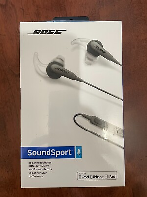 #ad Bose SoundSport In Ear Wired IE Headphone for iPhone Black Gray NEW amp; SEALED $379.00