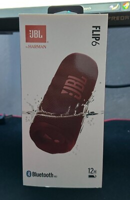 #ad Open Box JBL Flip 6 Red Portable Bluetooth Speaker System JBLFLIP6REDAM   $99.90
