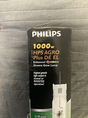 #ad PHILIPS 1000W HPS Agro Plus DE Double Ended Grow Lamp Open Box $60.00