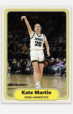 #ad Kate Martin Basketball Card WNCAA Iowa Hawkeyes ACEO Art Card $9.49