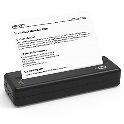 #ad HPRT MT810 Portable Printers Wireless for Travel Bluetooth Printer $159.99