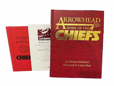 #ad Arrowhead Home Of The Chiefs Autographed First Edition Book $999.00