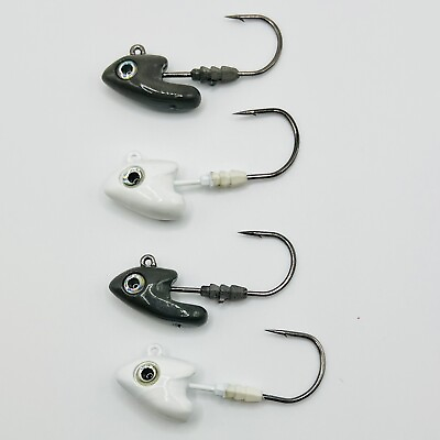 #ad 4 Berkley Gulp Heads Minnow Jig Head Fishing Lure Sharp Hook 1 4oz amp; 3 8oz $6.40