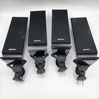 #ad Sony Surround Sound Speaker System Set SS TSB101 Front L R Surround L R Mounts $42.94
