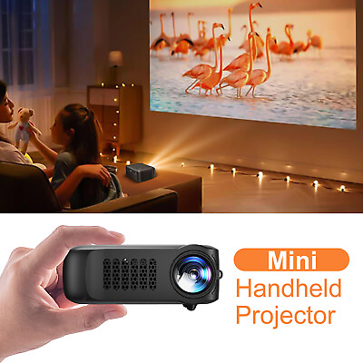#ad #ad HDMI LED Home Theater Projector Office 1080p HD Mini Portable Cinema Beamer USB $33.24
