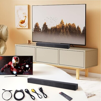 #ad Bluetooth Soundbar Speaker Home Theater Sound Bar Wireless Surround Sound PC TV $55.99