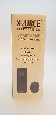#ad Source Electronics Smart Home HD Video Doorbell SE 200 BK Night Vision Wi Fi $21.73