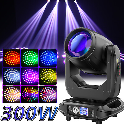 #ad 300W ZOOM Beam Sharpy Moving Head Light DMX Sound Control Wedding Disco DJ Party $359.99
