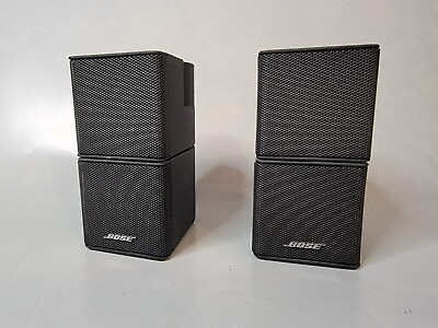 #ad Bose Lifestyle Jewel Mini Double Cube Speakers Acoustimass Black Qty 2X $69.99