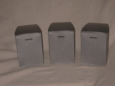 #ad 3 Sony SS MSP1 Silver Home Theater Surround Sound Speakers $40.00