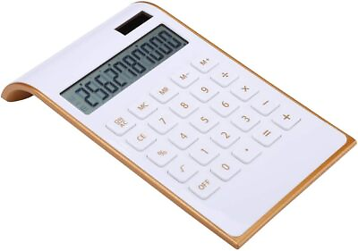#ad Calculator Slim Elegant Design Office Home Electronics Dual Powered Desktop $39.99