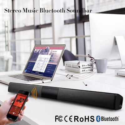#ad Wireless Sound Bar TV Soundbar Bluetooth 4 Speaker Theater Stereo Subwoofer Home $32.39