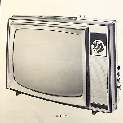 #ad Vintage Original 1966 Sears TV 456 528 529.61580 Wire Schematic Service Manual $9.99