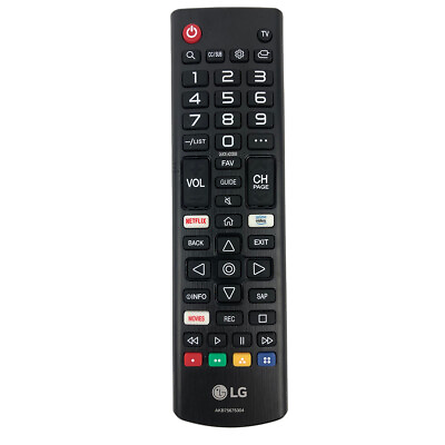 #ad Used Original OEM LG Television AKB75675304 TV Remote Control $9.99