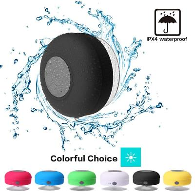 #ad Bluetooth Wireless Speaker Waterproof Shower Wireless Resistant Portable Mic $9.49