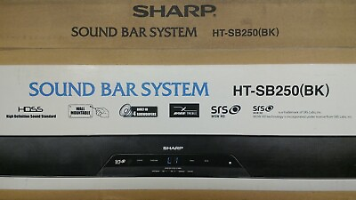 #ad Sharp HT SB250 2.1 Channel Sound Bar 32 Watt Surround Sound System $99.91