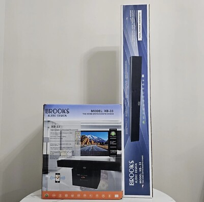 #ad Brooks Audio Design Home Theater System XB 33 Sound Bar Subwoofer Pair Bluetooth $698.95
