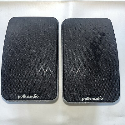 #ad 2 POLK AUDIO RM Series II Shielded Satellite RMSS Speakers w Wall Mounts $35.99