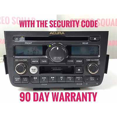 #ad 2003 2004 ACURA MDX BOSE RADIO CD TAPE PLAYER With CODE AC633 $67.00