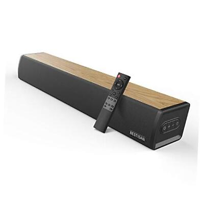 #ad Sound Bar BESTISAN 60 Watt Sound Bars for TV with Unique Oak Finish Design 3 $55.40