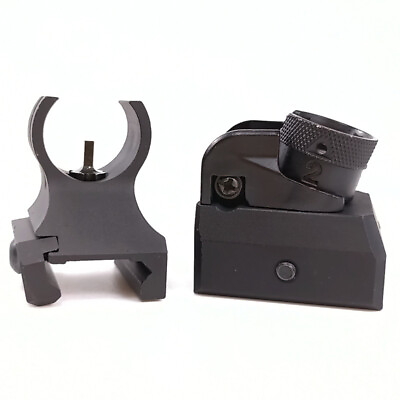 #ad Tactical Metal Low Profile Front amp; Rear Sight Set For Picatinny Diopter Scope $16.99