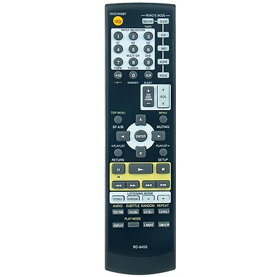 #ad New RC 645S Replace Remote for Onkyo Home Theater TX SR304 HT S4100 HT S4100S $9.90