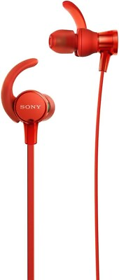 #ad Sony MDR XB510AS EXTRA BASS Sports In ear Headphones Red Japan $39.17