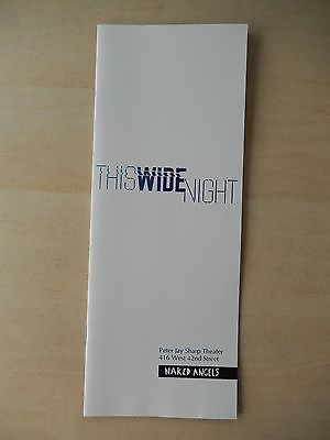 #ad May June 2010 Peter Jay Sharp Theatre Playbill This Wide Night Edie Falco $15.96
