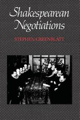 #ad Shakespearean Negotiations: The Circulation of Social Energy in Renaissan GOOD $5.63