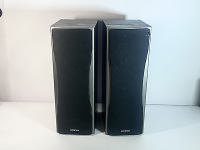 #ad Onkyo SKF 550F Surround System Speaker Pair tested good condition $60.00
