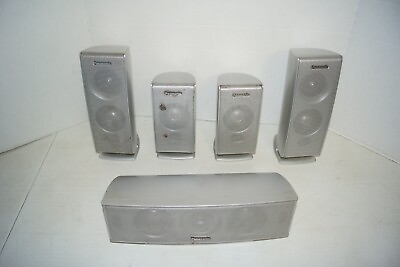 #ad Panasonic SB FS731 SB FS730 SB PC730 Speaker System 5pc Surround Sound Gray $49.99