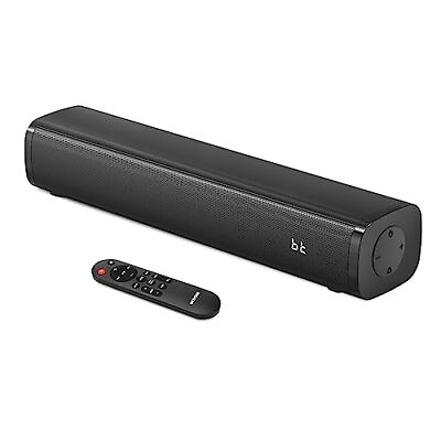 #ad 2.1ch Small Sound Bars for TV with 6 Levels Voice Enhancement Built Dark Gray $70.87