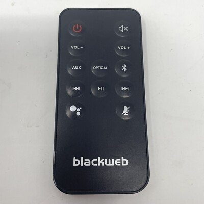 #ad Blackweb BWA18SB001 Bluetooth Speaker Remote Replacement Home Theater Sound Bar $8.99