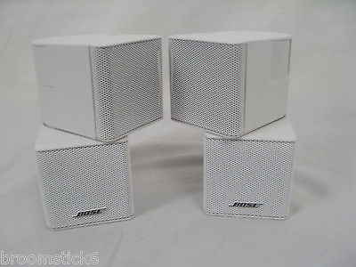 #ad 2x Beautiful Bose Premium Lifestyle Jewel Cube Speakers White $123.90