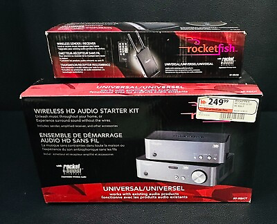 #ad Rocketfish Wireless HD Audio Starter Kit Universal CIB w Wireless Sender C $149.99