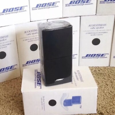 #ad Bose Double Cube MINT Speaker DoubleShot Acoustimass Reflecting Lifestyle Black $80.96