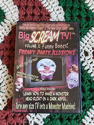 #ad Big Scream TV Volume II: Funny Bones Freaky Party Illusions 2004 DVD Horror $10.00