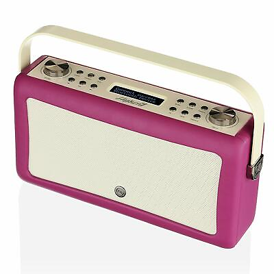 #ad VQ Hepburn Mk II HD Digital Radio w FM Bluetooth amp; Alarm Clock ? Deep Purple $49.99