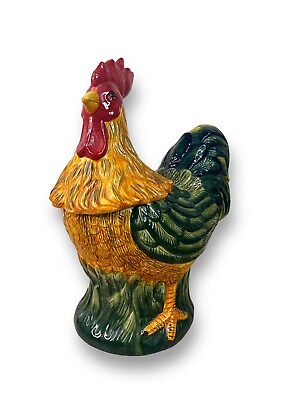 #ad Home 3D Rooster Cookie Jar 13” $26.31