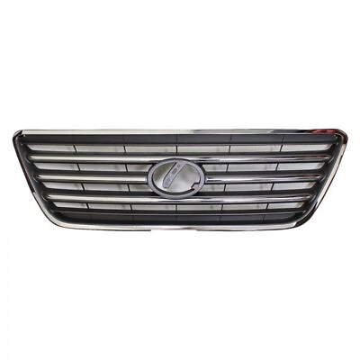 #ad Grille For 2003 2009 Lexus GX470 Silver Gray Chrome Surround and Bars Plastic $226.00