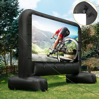 #ad 14 15 17 18 20FT Inflatable Blow up Movie Projector Screen Outdoor Home Cinema $129.99