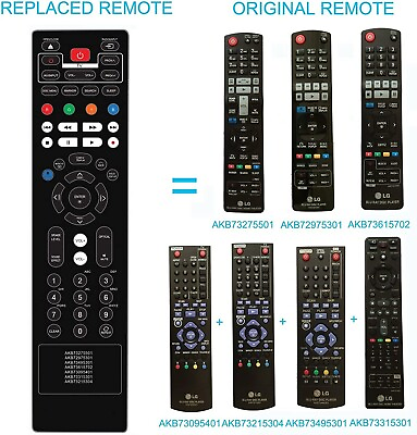 #ad Replace AKB73275501 Remote Control fit for LG Home Theater LHB336 LHB335 LHB976 $7.81