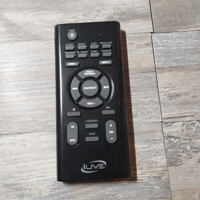 #ad iLIVE iPod Dock Speaker System IH319B Remote Control OEM Genuine oem $4.77