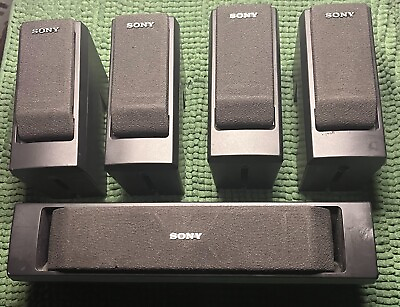 #ad Sony Speaker System SS CN130 Center Channel amp; 4 SS V130 Front Rear Working $50.00