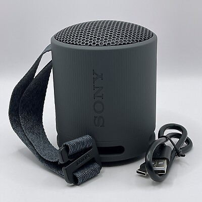 #ad Genuine Sony SRSXB100B XB100 Portable Bluetooth Wireless Speaker Black Noir $29.97