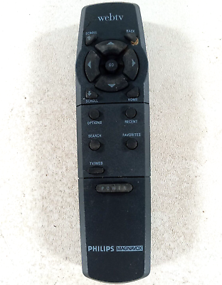 #ad Genuine Philips Magnavox Web TV Black Remote Control $5.30