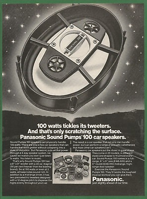 #ad Panasonic Sound Pumps 100 Car Speakers 1979 Vintage Print Ad $9.74