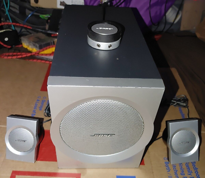 #ad BOSE COMPANION 3 Multimedia Computer Speaker System Tested $54.00